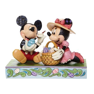 Easter Artistry - Mickey and Minnie Easter Figurine - Disney Traditionsre