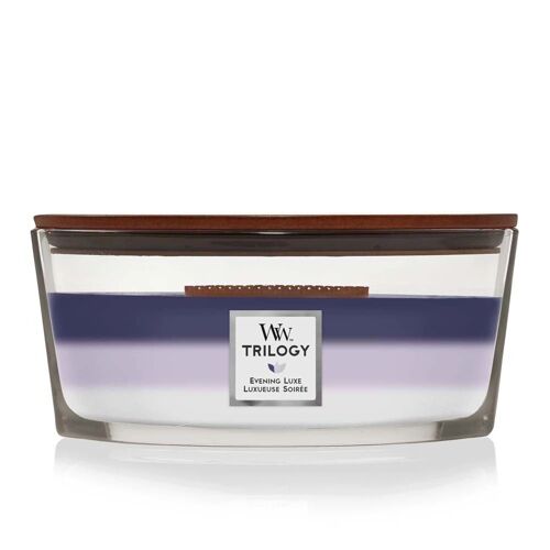 Evening Luxe Trilogy Ellipse Hourglass Wood Wick Candle