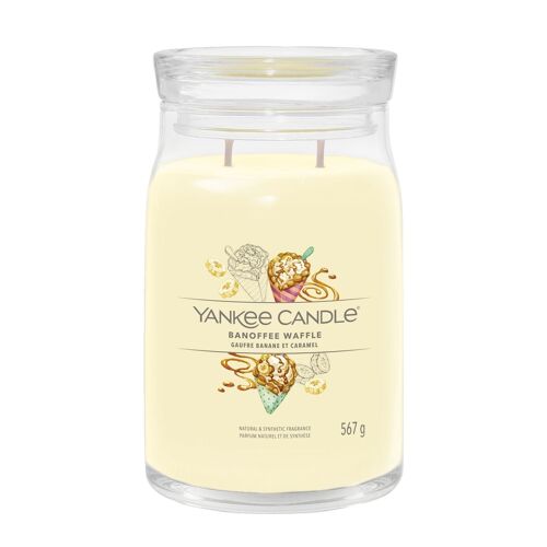 Banoffee Waffle Signature Large Jar Yankee Candle