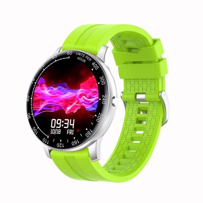SW008F - Smarty2.0 Connected Watch - Silikonarmband - Chrono, Foto, Herzfrequenz, Blutdruck, Kurslayout