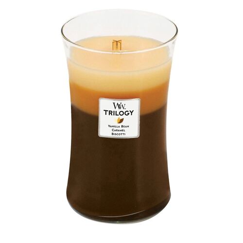 Cafe Sweets Trilogy Large Hourglass Wood Wick Candle