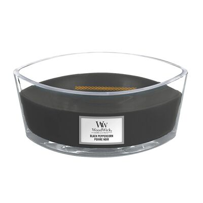 Black Peppercorn Ellipse Wood Wick Candle