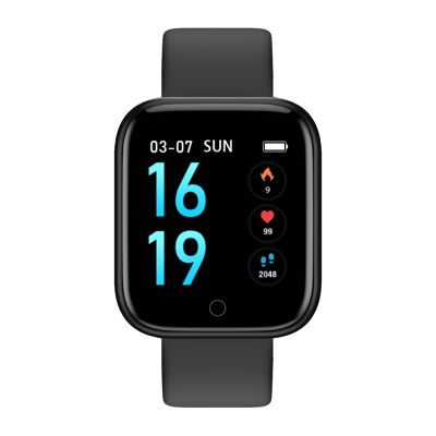 SW013A - Smarty2.0 Connected Watch - Silikonarmband + Milanese-Armband angeboten - Chrono, Foto, Herzfrequenz, Blutdruck, Kurslayout