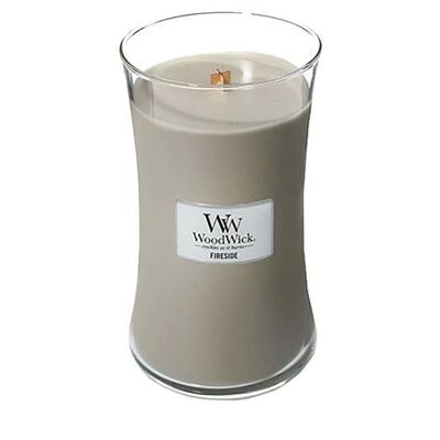 Fireside Large Hourglass Wood Wick Candle