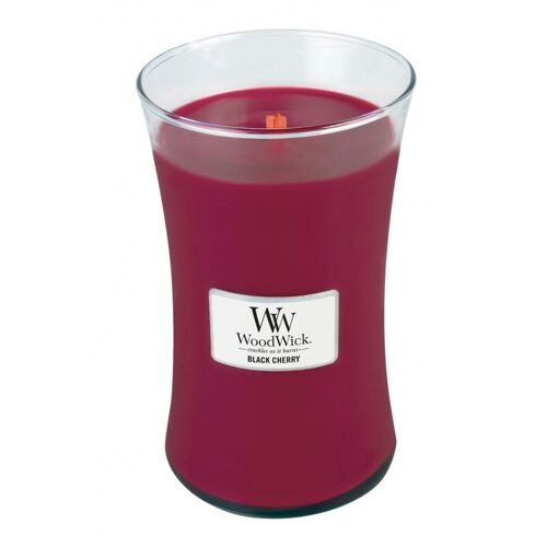 Black Cherry Large Hourglass Wood Wick Candle