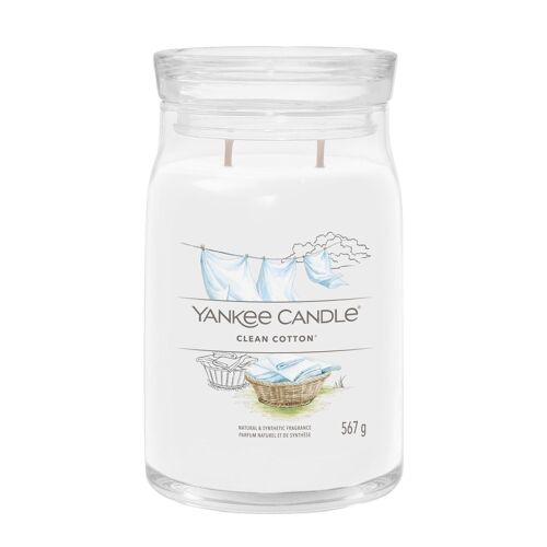 Clean Cotton Signature Large Jar Yankee Candle