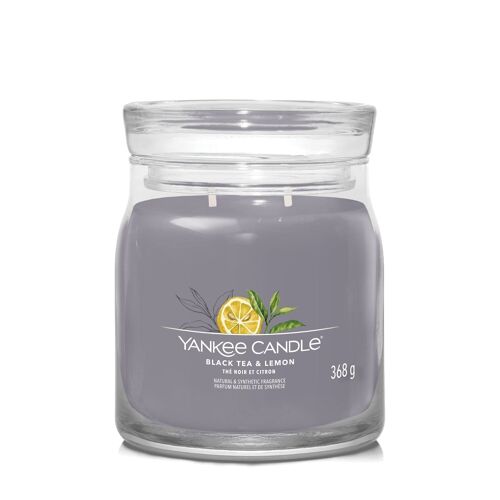 Black Tea & Lemon Signature Medium Jar Yankee Candle