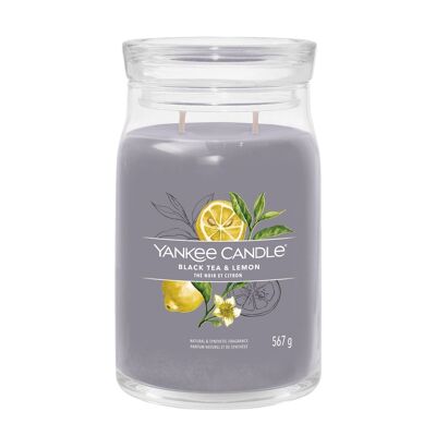 Black Tea & Lemon Signature Large Jar Yankee Candle