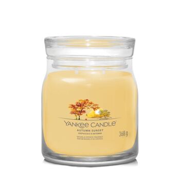 Yankee Candle en pot moyen signature coucher de soleil d'automne 1