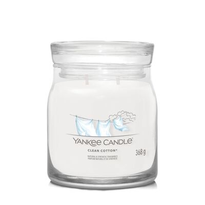 Clean Cotton Signature Medium Jar Yankee Candle