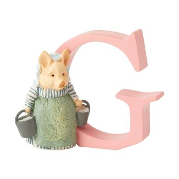 "G" - Lettre de l'alphabet décoratif Peter Rabbit par Beatrix Potter 1