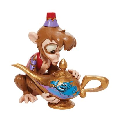Abu with Genie Lamp Figurine - Disney Traditions by Jim Shore
