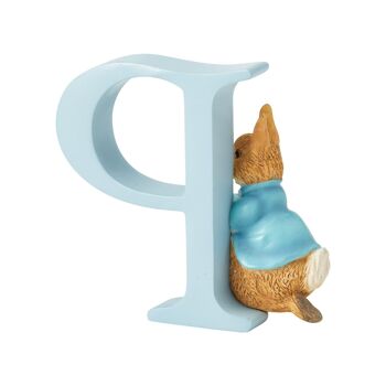 "P" - Lettre de l'alphabet décoratif Peter Rabbit par Beatrix Potter 2