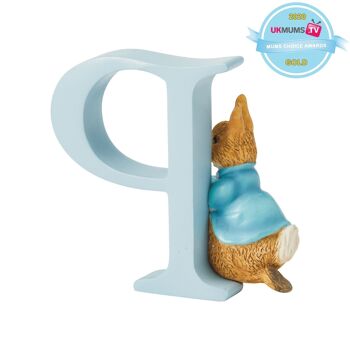 "P" - Lettre de l'alphabet décoratif Peter Rabbit par Beatrix Potter 4