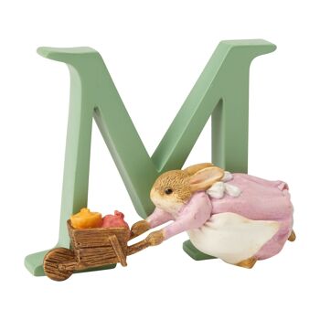 "M" - Lettre de l'alphabet décoratif Peter Rabbit par Beatrix Potter 2