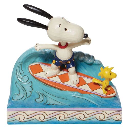 Cowabunga| (Snoopy and Woodstock Surfing Figurine) - Peanuts by Jim Shore