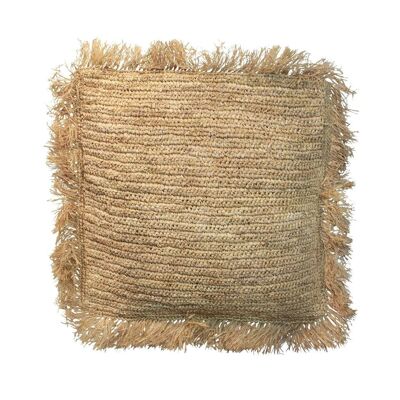 La Housse de Coussin Raphia Carrée - Naturel - 60x60