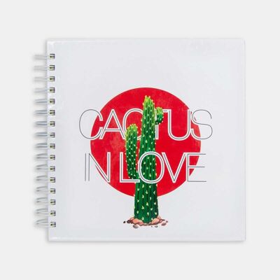 Notizbücher der Hipster-Serie – Symbole: Verliebter Kaktus