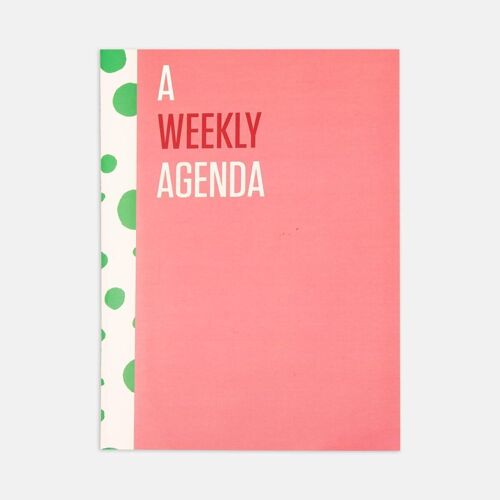 Contrasting Set Weekly Agenda: Pink