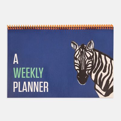Contrasting Set Weekly Planners: Blue