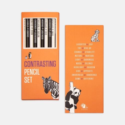 Contrasting Pencil Set: Orange