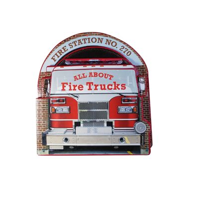 Libro de cartón Todo sobre camiones de bomberos