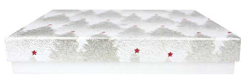 30.5 x 23 x 5cm Glitter Trees Handmade Cotton Paper Gift Box