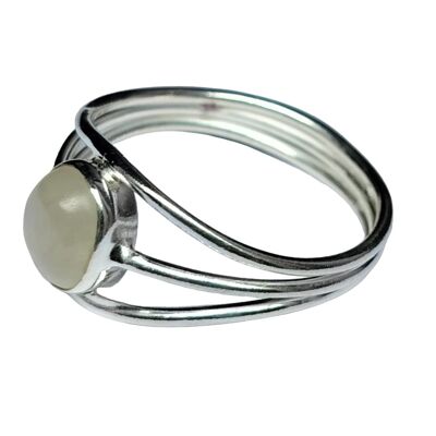 Genuine Rainbow Moonstone 925 Sterling Silver Handmade Ring