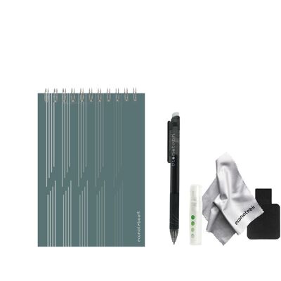 Carnet réutilisable format A6 - Bureau - Kit accessoires inclus
