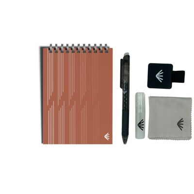 Bloc-notes réutilisable format A6 - Bureau - Kit accessoires inclus