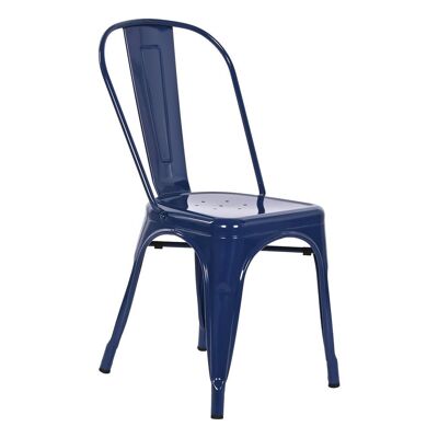 METAL CHAIR 45X48X86 STACKABLE BLUE MB207882