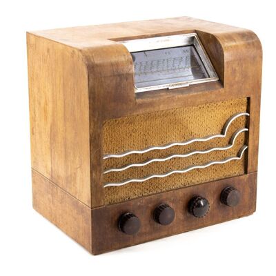 Vintage 30'S Handcrafted Bluetooth Radio