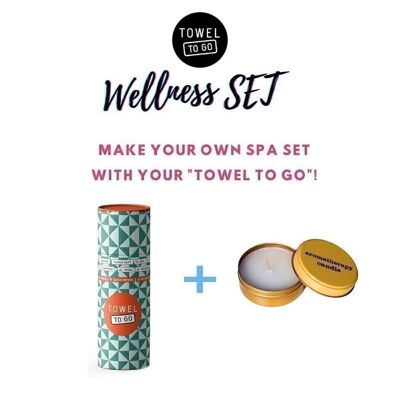 Set de regalo Wellness Spa: vela de aromaterapia con caja de lata, aroma a vainilla, paquete de 10