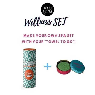Wellness Spa Set / Set de regalo - Jabón con caja de lata, 10 unidades, aceite de oliva, verde