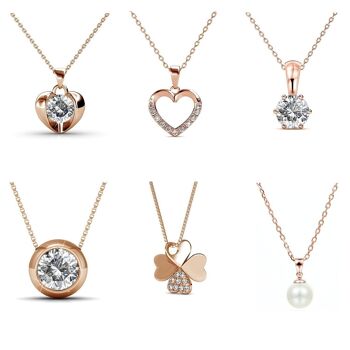 Calendrier de l'avent Coffret cœur - 14 bijoux - Or rosé 4