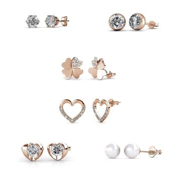 Calendrier de l'avent Coffret cœur - 14 bijoux - Or rosé 5