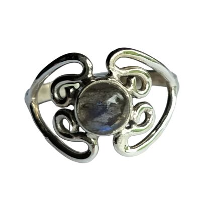 Genuine Labradorite 925 Sterling Silver Handmade  Ring