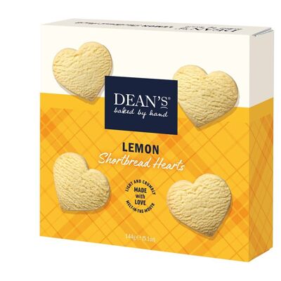 Corazones de mantequilla de limón de Dean's