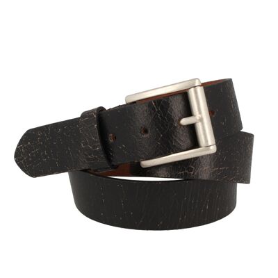 Belt men's leather Ghobi vintage black