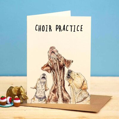 Chor-Übungskarte – Hundekarte – Alltagskarte