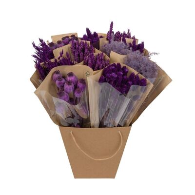 Flores Secas Mono mix - Púrpura