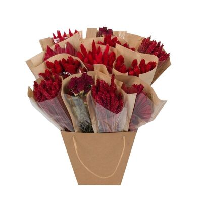 Fiori secchi Mono mix - Rosso