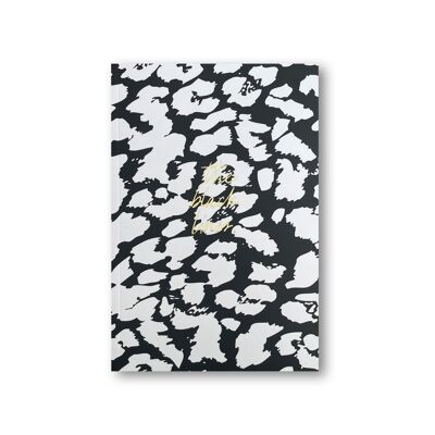 Notizbuch „Black Lines“, Leopard, A5, linierte Seiten