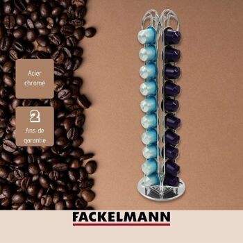 Porte capsule Nespresso rotatif Fackelmann Petit Déjeuner 9