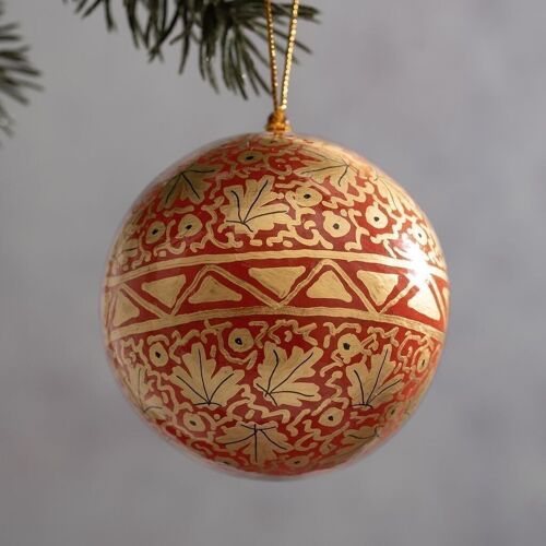 2" Red Ternion Bauble