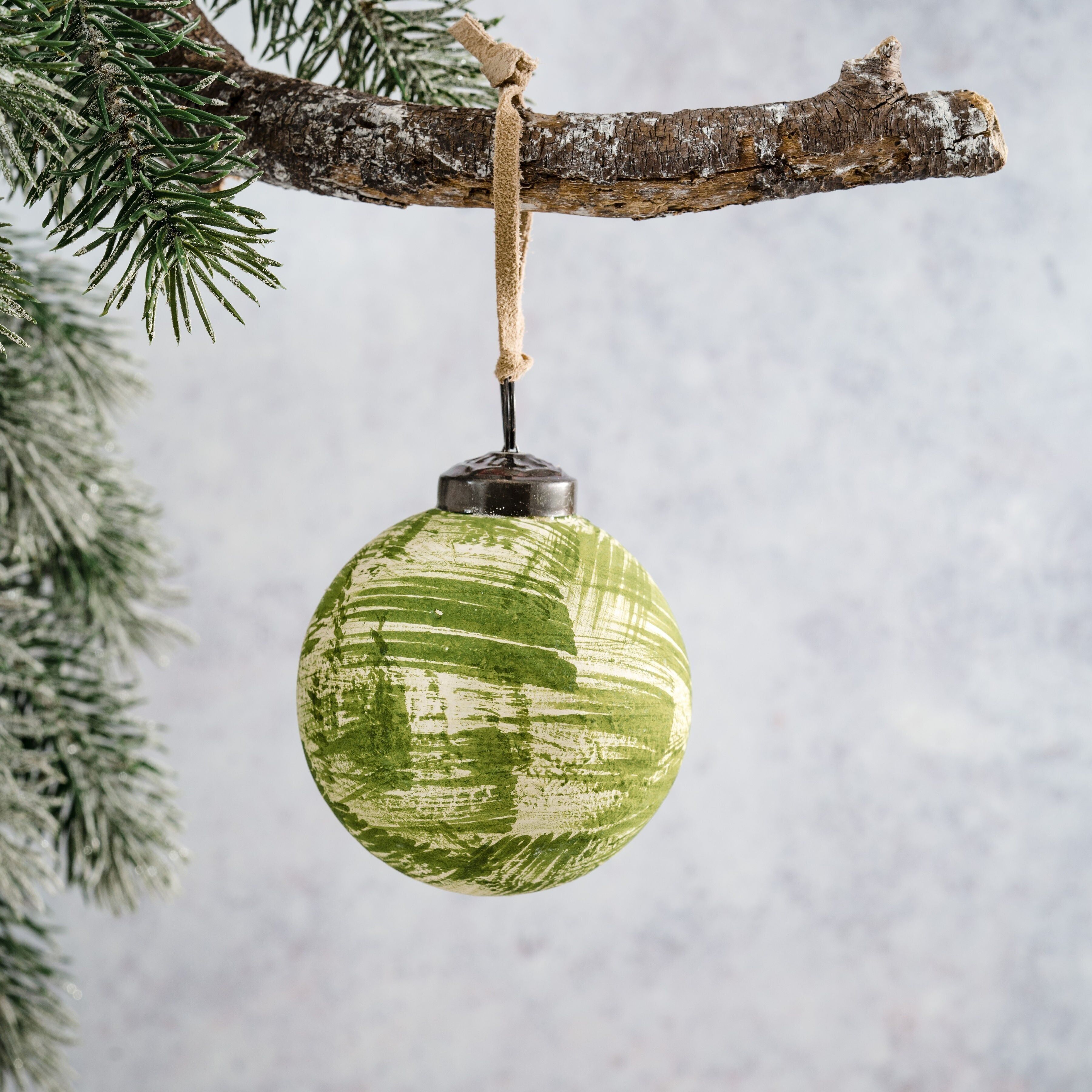 2" pallina spazzolata smeraldo