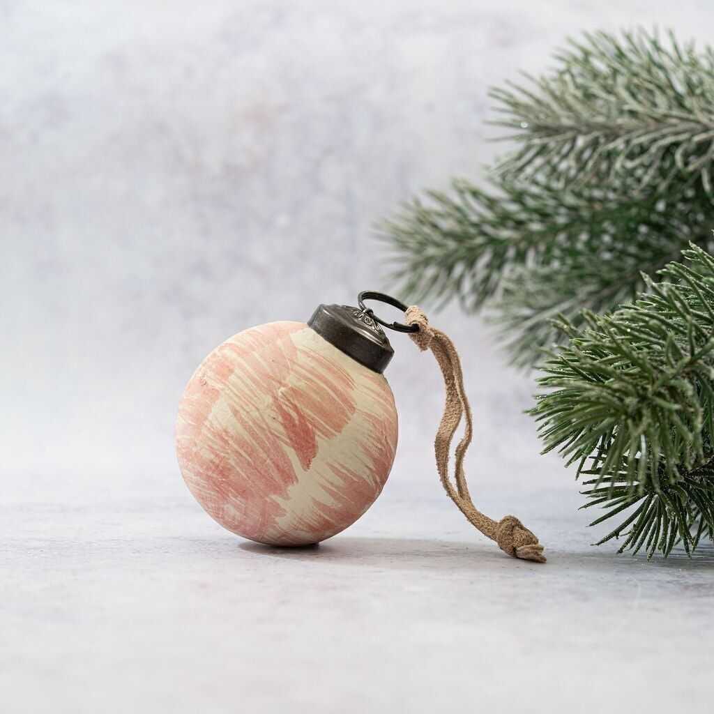 2" pallina rosa spazzolata