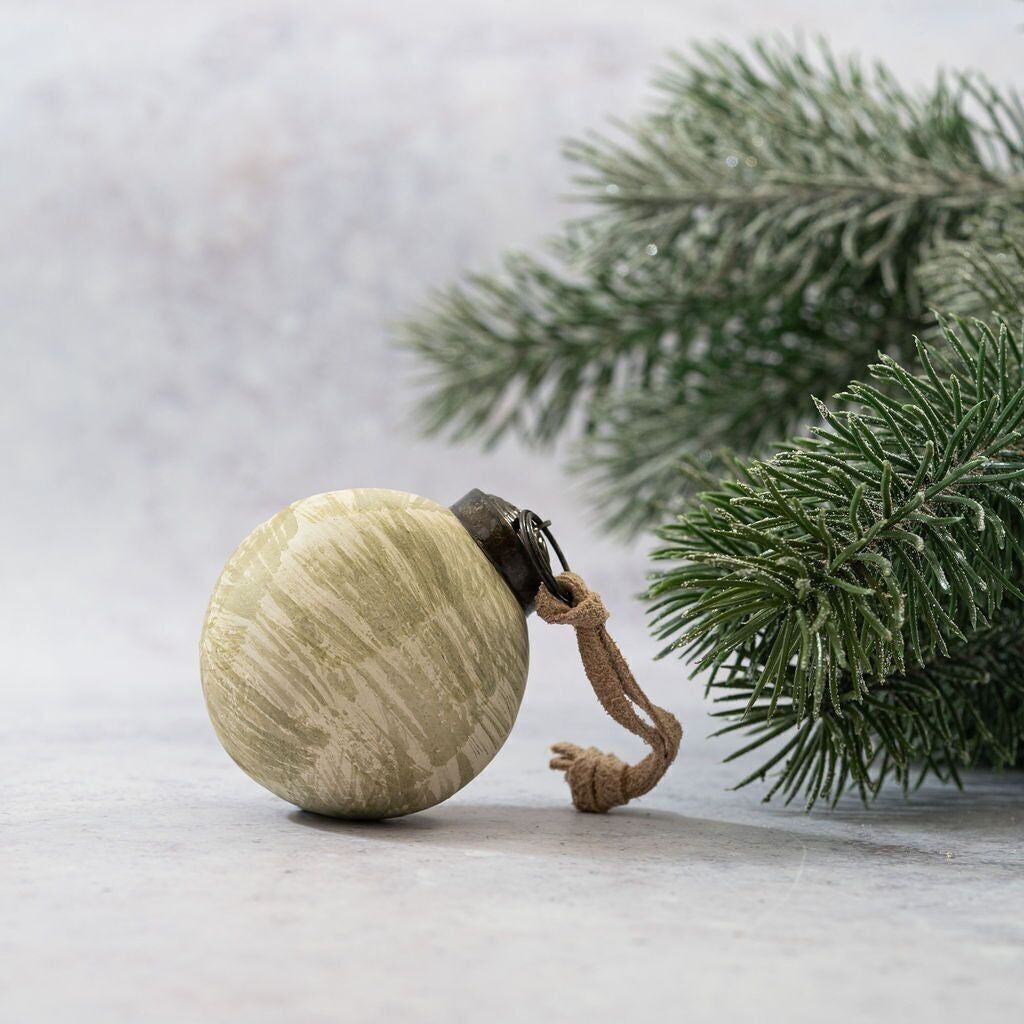 2" pallina spazzolata salvia