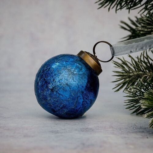 2" Old Navy Antique Foil Bauble