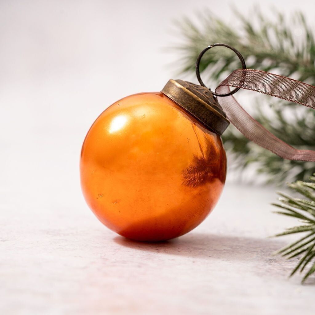 Pallone perlescente mandarino da 2 pollici